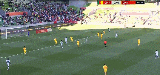 国足对阵喀麦隆遭遇开门黑 开场9分钟连丢两球暴