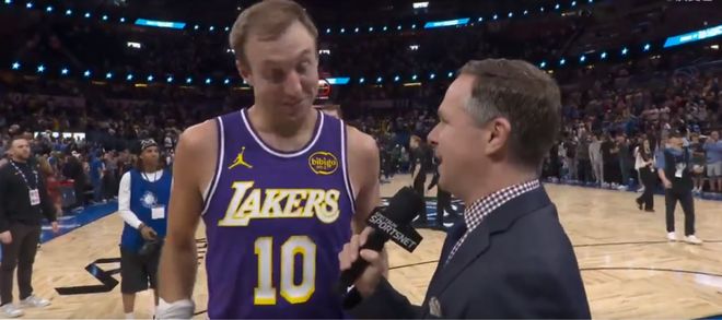 肯纳德绝杀三分助湖人逆转魔术 詹姆斯防守关键