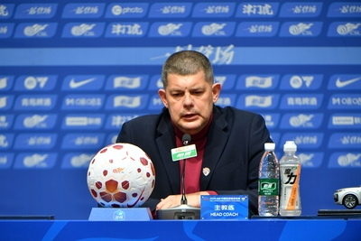 青岛海牛客场1-1战平津门虎 主帅里斯蒂奇赛后表